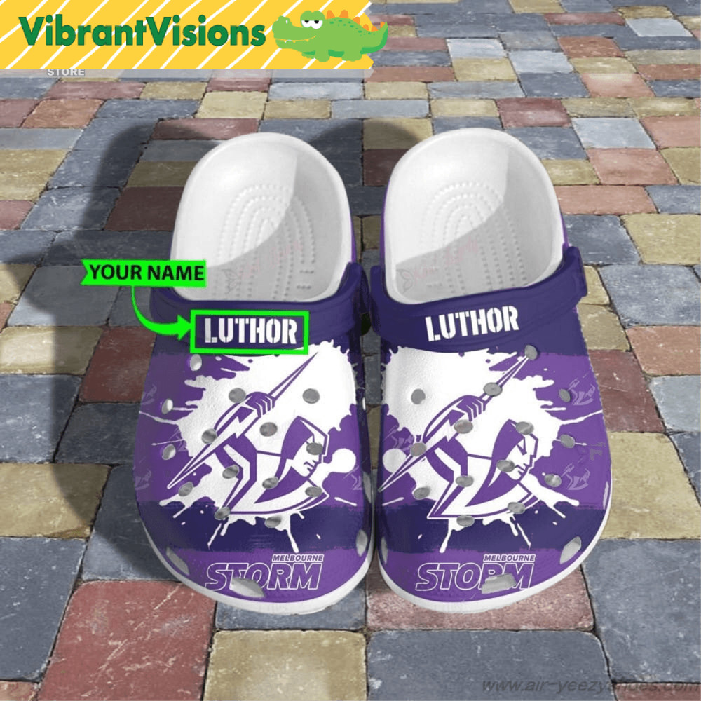 Melbourne Storm Crocs NRL Shoes Gift For Fan 0