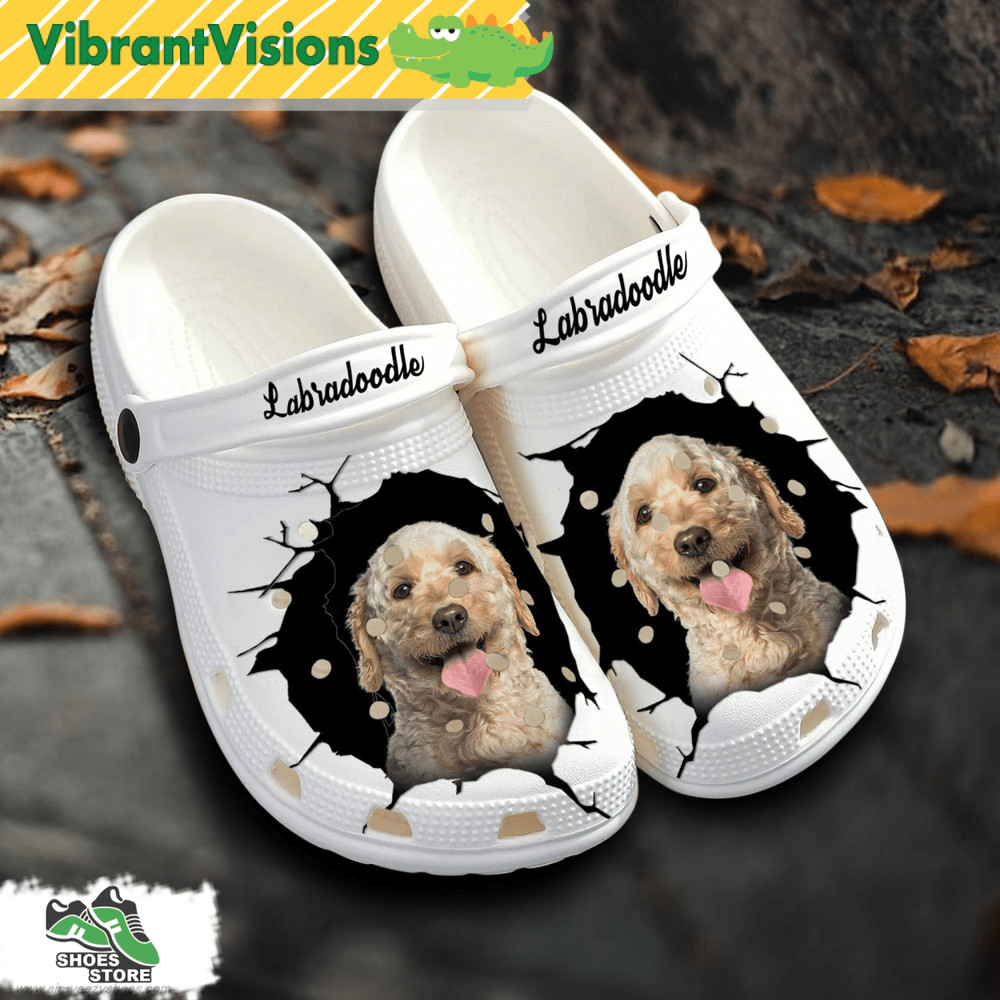 Labradoodle Custom Name Crocs Shoes Love Dog Crocs 0