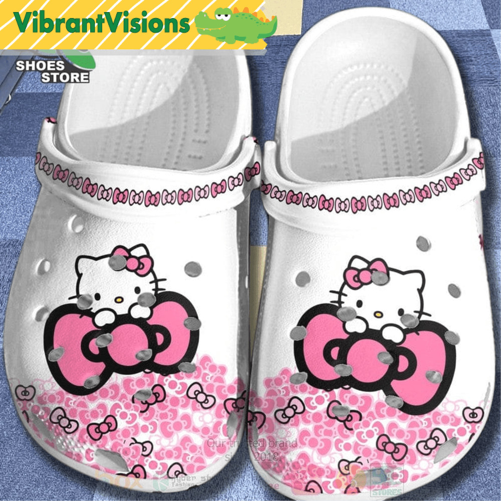 Hello Kitty Cute Pink Crocs Shoes 0