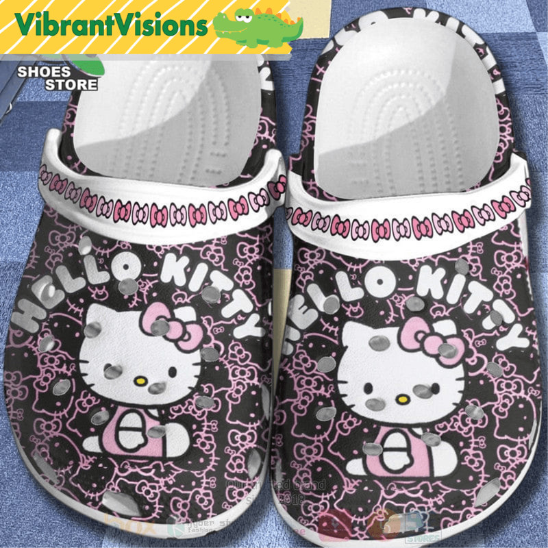 Hello Kitty BlackPink Crocs Clog Shoes 0
