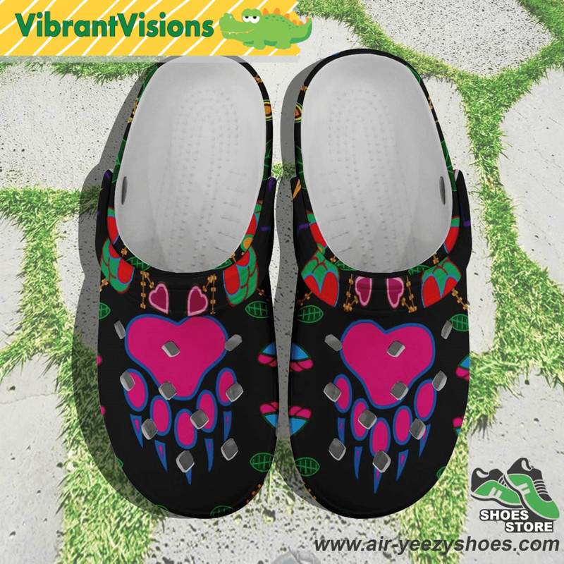 Geometric Floral FallBlack Muddies Unisex Crocs Shoes 0