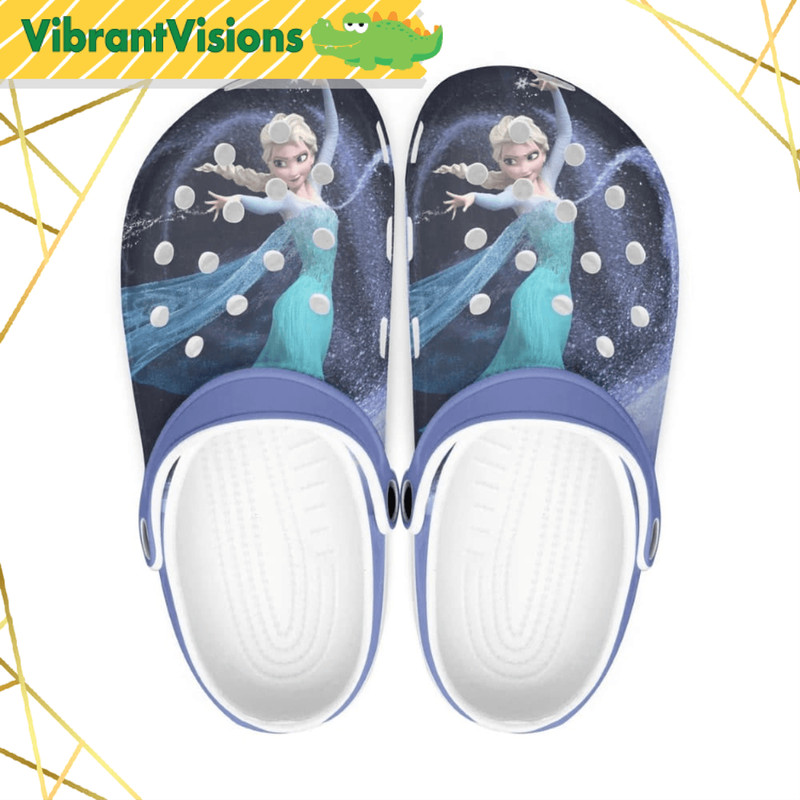 Frozen Elsa Cartoon Crocs 0