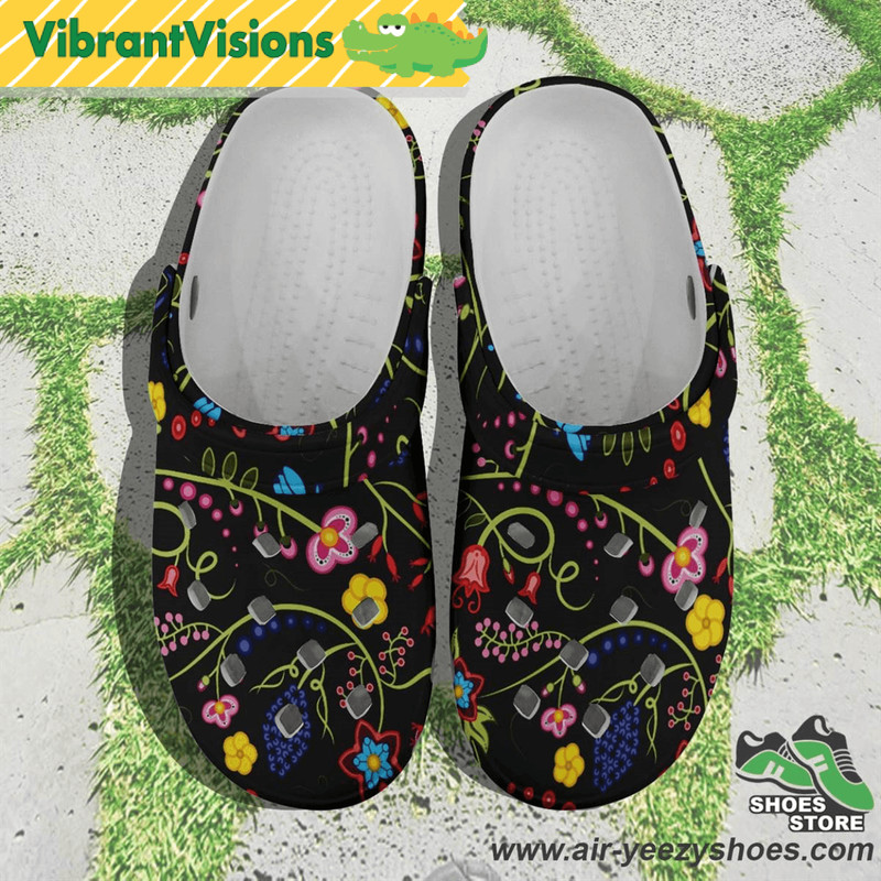 Fresh Fleur Midnight Muddies Unisex Crocs Shoes 0