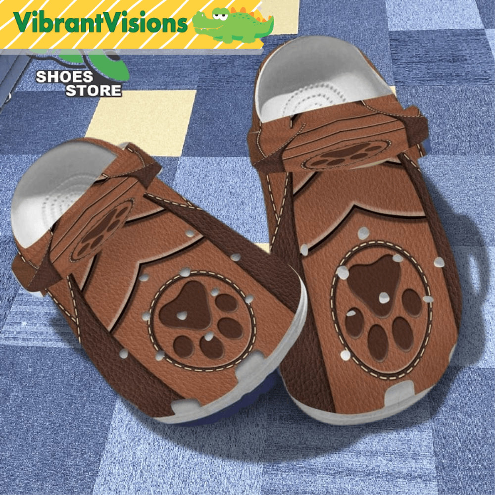 Dog Mom Dog Paw Prints Pet Lovers Puppy Love Crocs Shoes 0