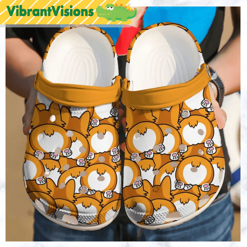 Corgi Butts Crocs Clog Shoes 0