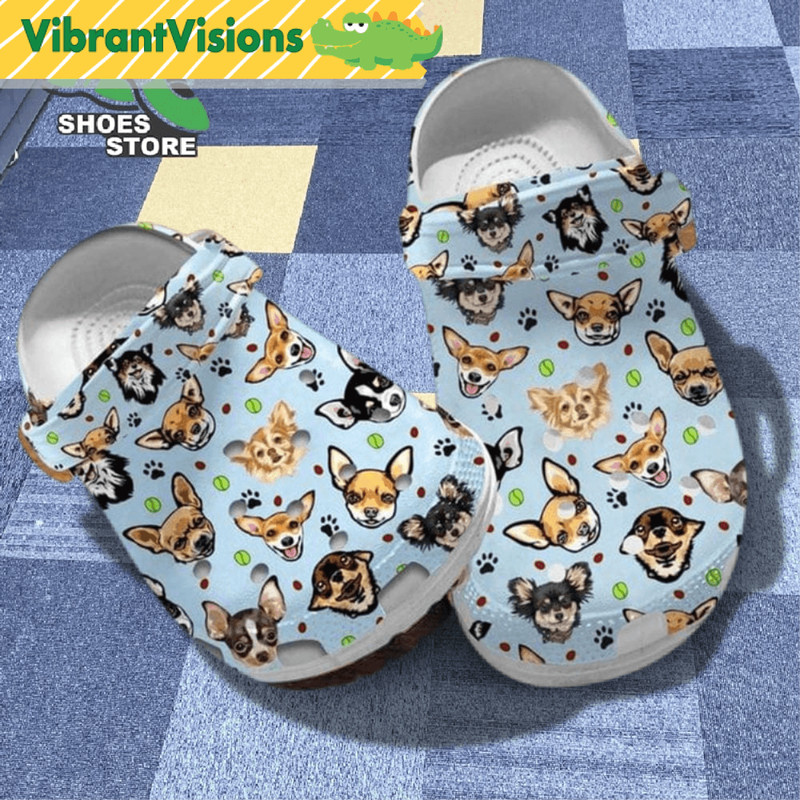 Chihuahua Dog Pattern Printeds Dog Mom Chihuahua Fans Crocs Shoes 0