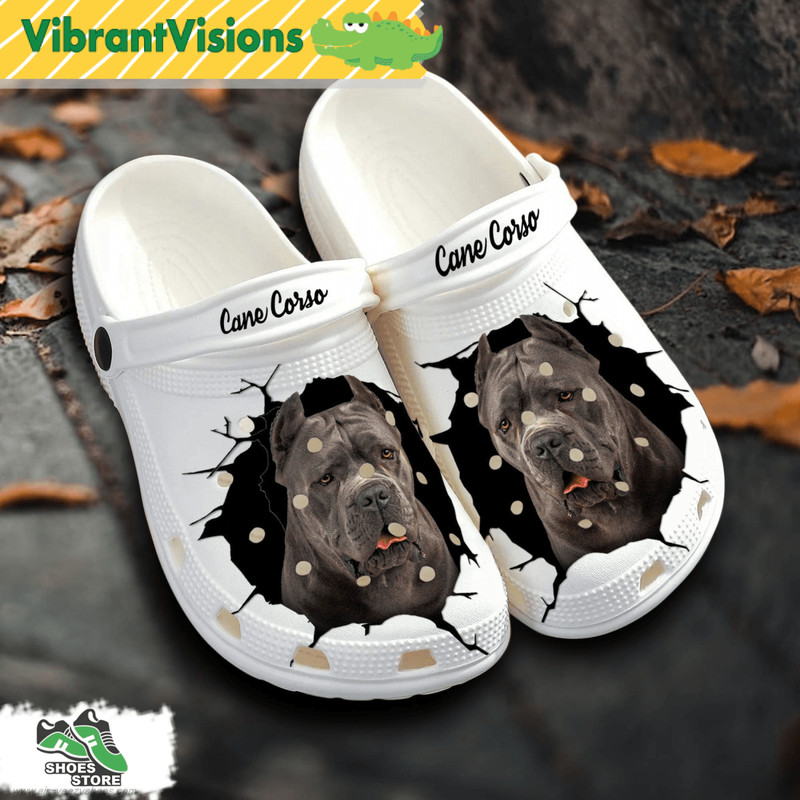 Cane Corso Custom Name Crocs Shoes Love Dog Crocs 0