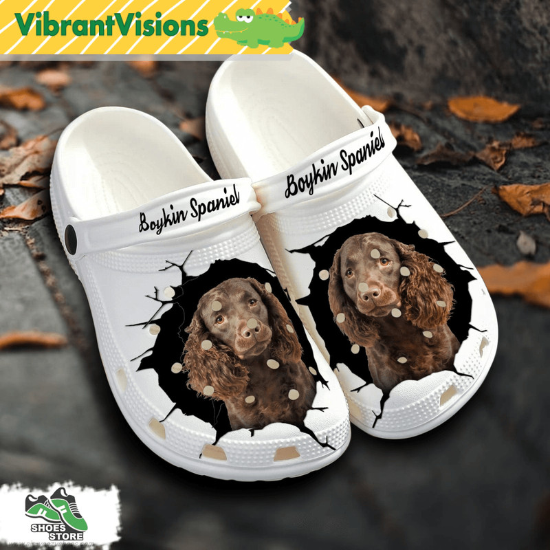 Boykin Spaniel Custom Name Crocs Shoes Love Dog Crocs 0