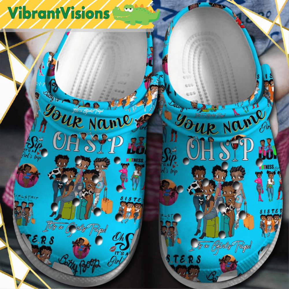 Betty Boop Cartoon Crocs Shoes 0