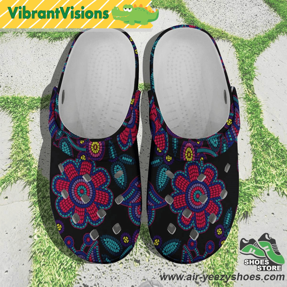 Beaded Nouveau Coal Muddies Unisex Crocs Shoes 0