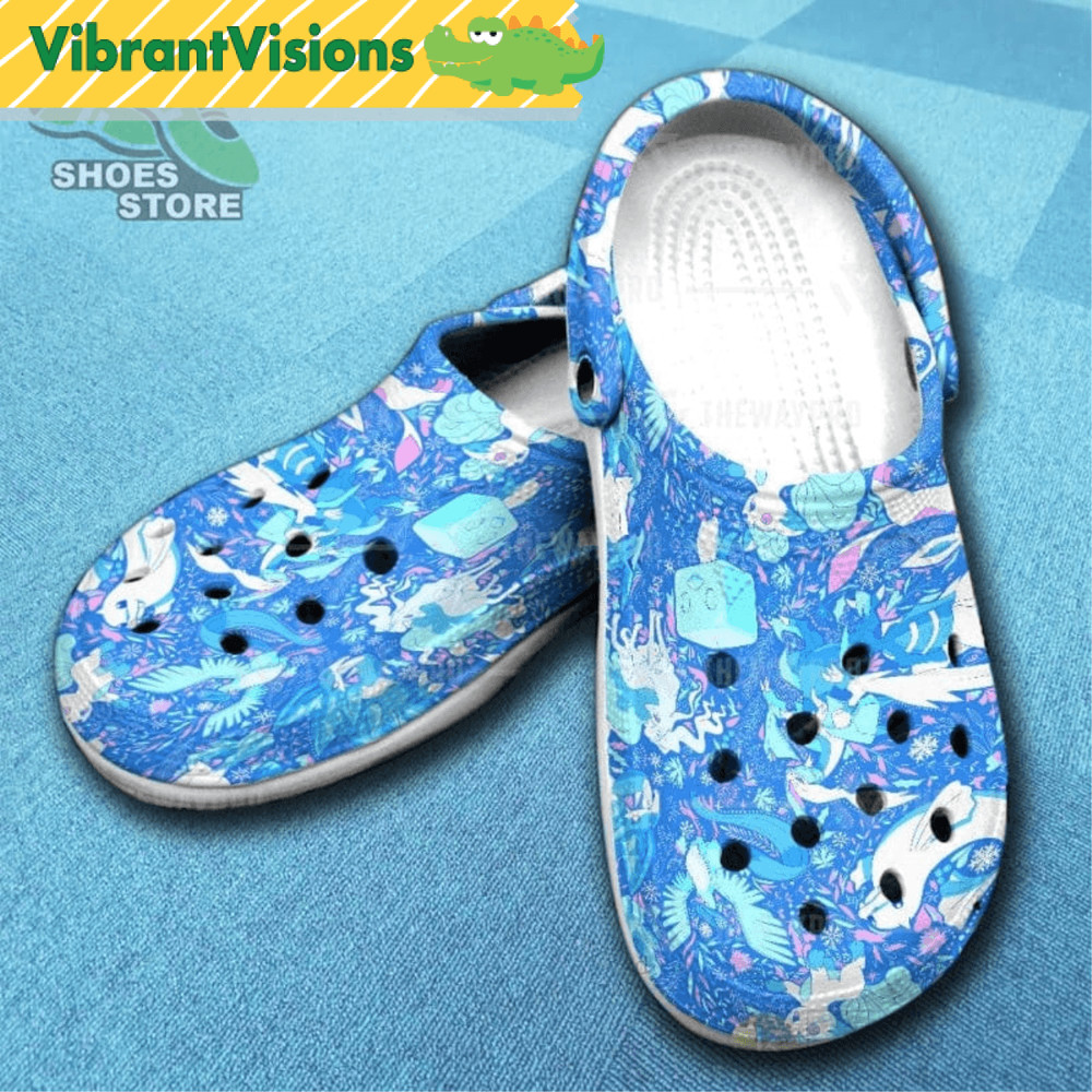 Anime Pokemon Ice Seamless Inspired Crocs Shoes 0