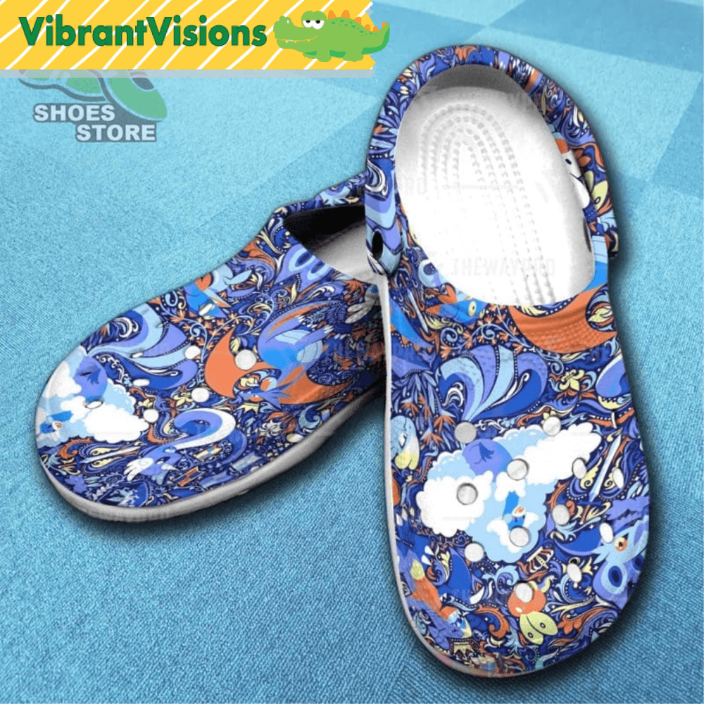 Anime Pokemon Dragon Inspired Crocs Clog Shoes 0