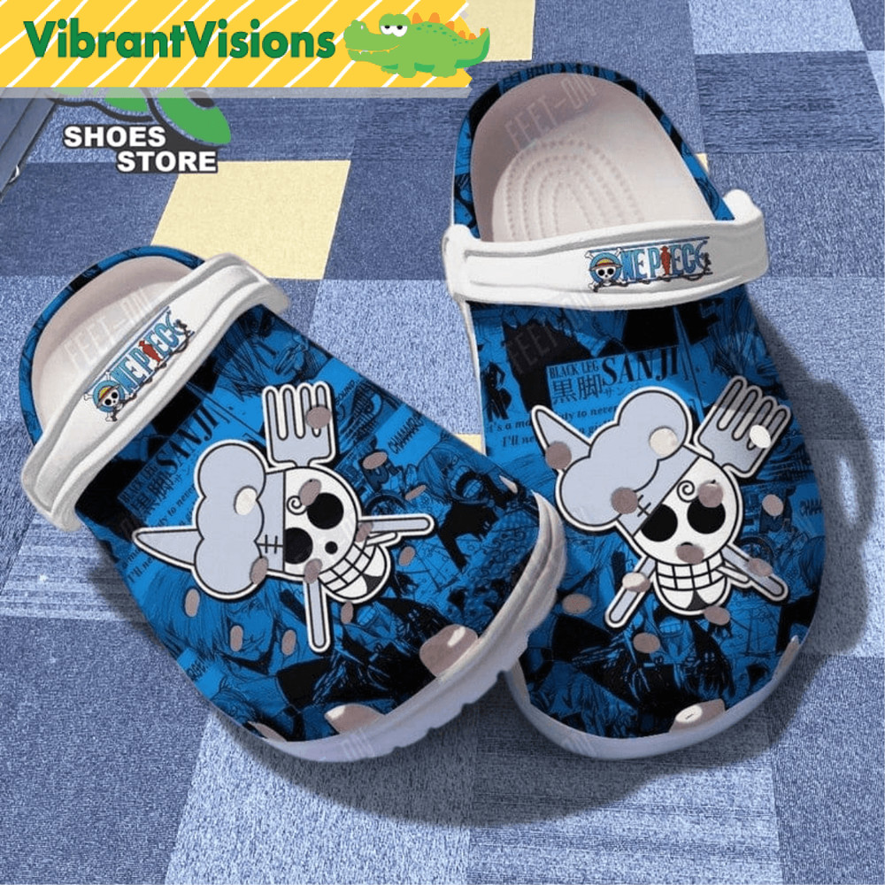Anime One Piece Sanji Icons Crocs Shoes 0