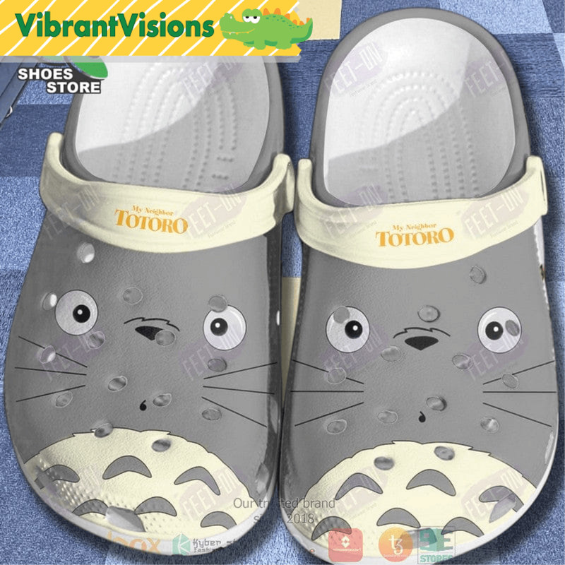 Anime My Neighbor Totoro Grey Crocs Shoes 0
