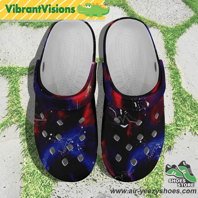 Animal Ancestors 3 Blue Pink Swirl Muddies Unisex Crocs Shoes 0