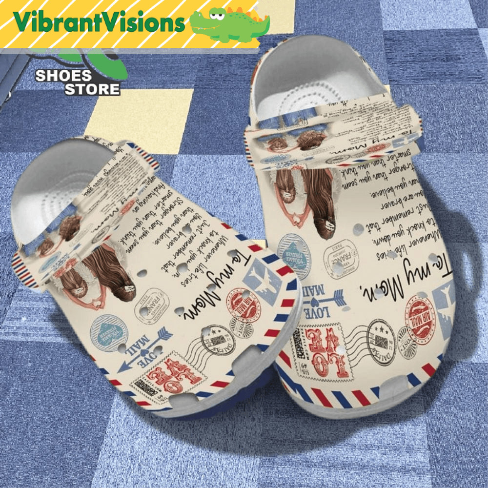 Air Mail Letter To My Mom From Your Daughter Mothers Day Crocs Shoes 0