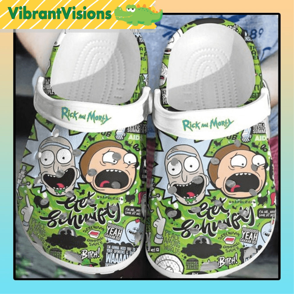 Rick And Morty Cute Funny Cartoon Movie Character Clog Shoes 0