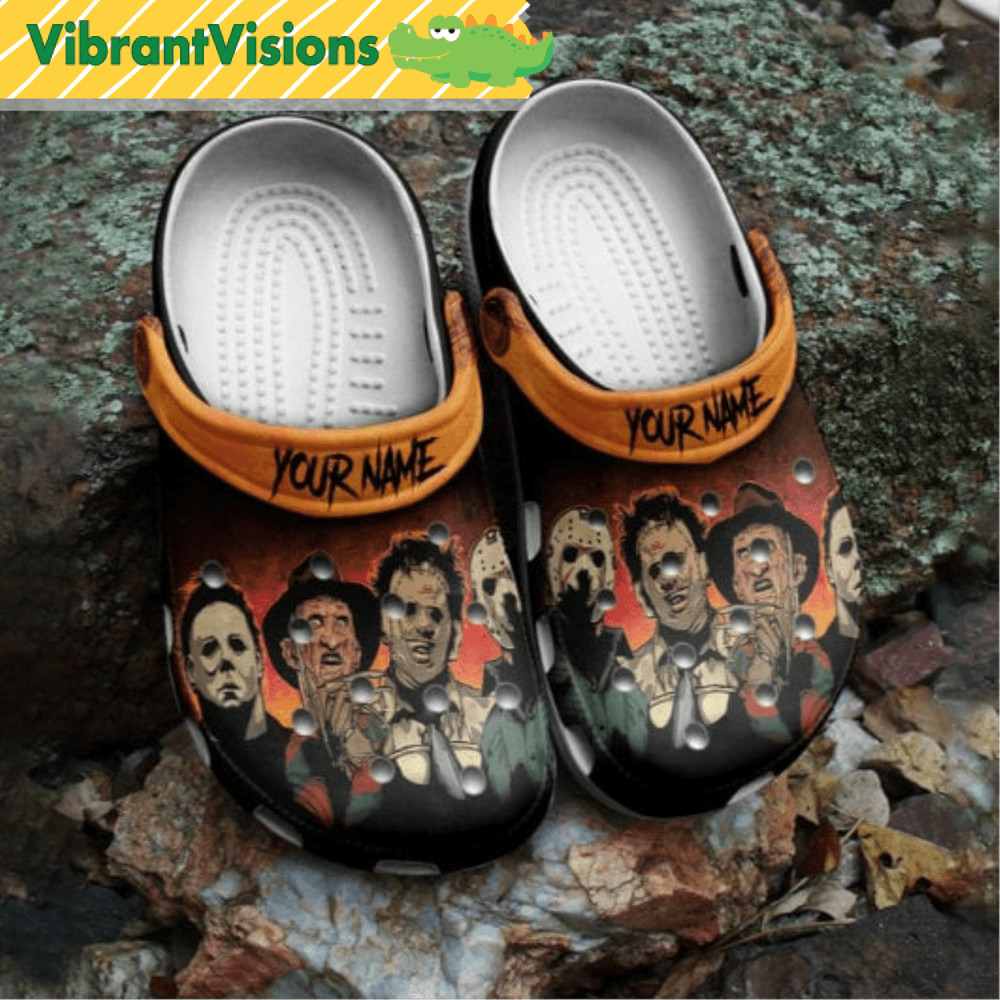 Personalized Horror Movies Halloween Clogs Shoes 0