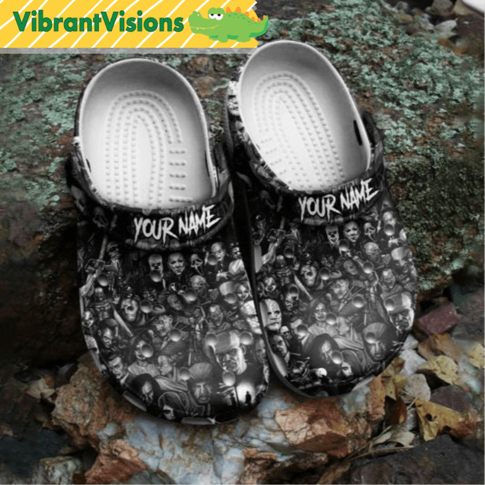 Personalized Horror Movies All Characters Clogs Shoes 0