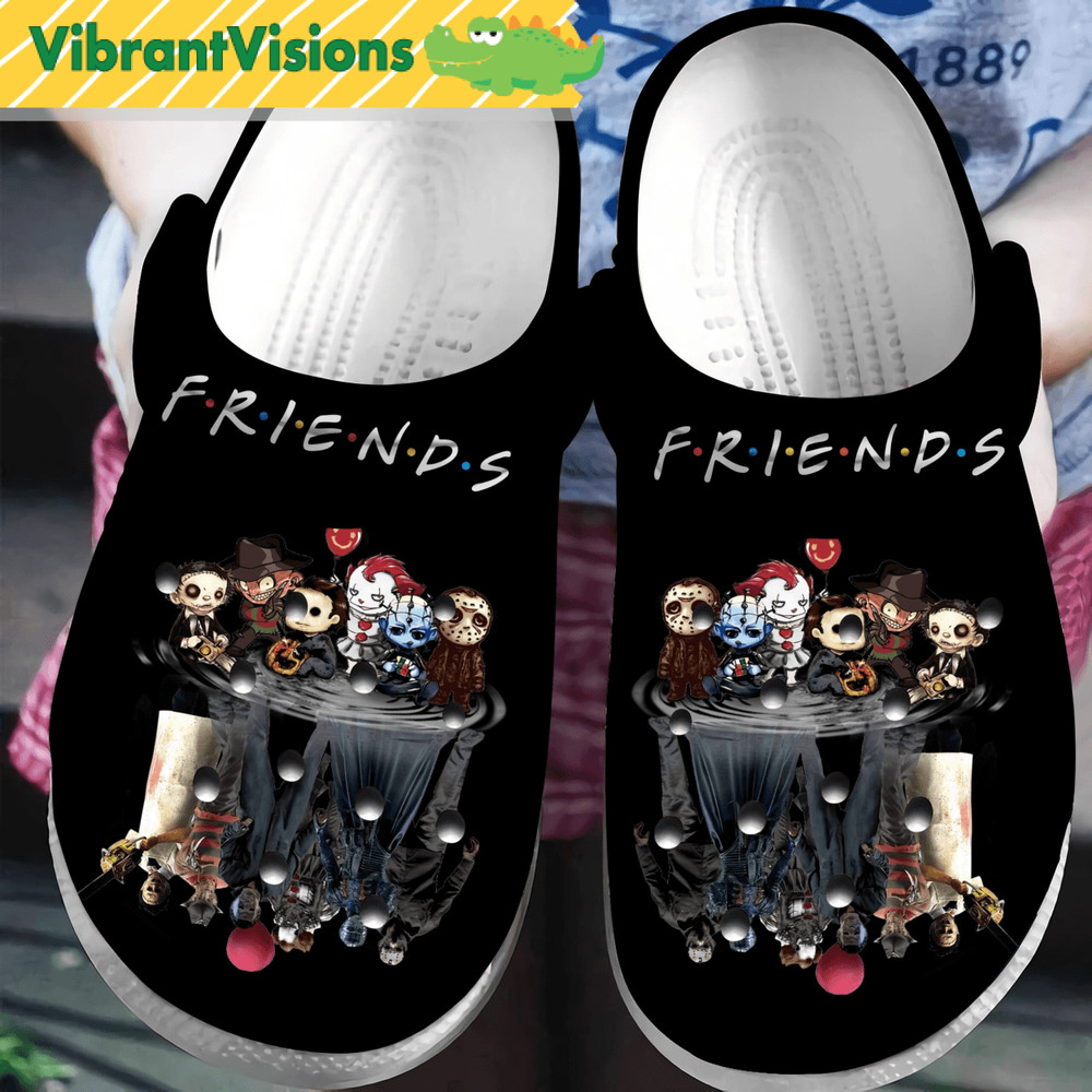 Friends Horror Movies Halloween Crocs Classic Clogs Shoes 0