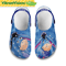 Eeyore Shy Donkey Blue Pattern Disney Graphic Cartoon Crocs Shoes 0