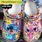 Disney Stitch Angel Custom Name Crocs Shoes Gift For Family 0