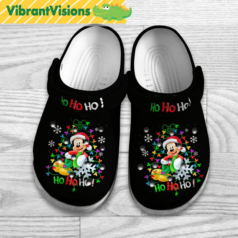 Disney Mouse Mickey HoHoHo Christmas Clogs Shoes Halloween Gift 0
