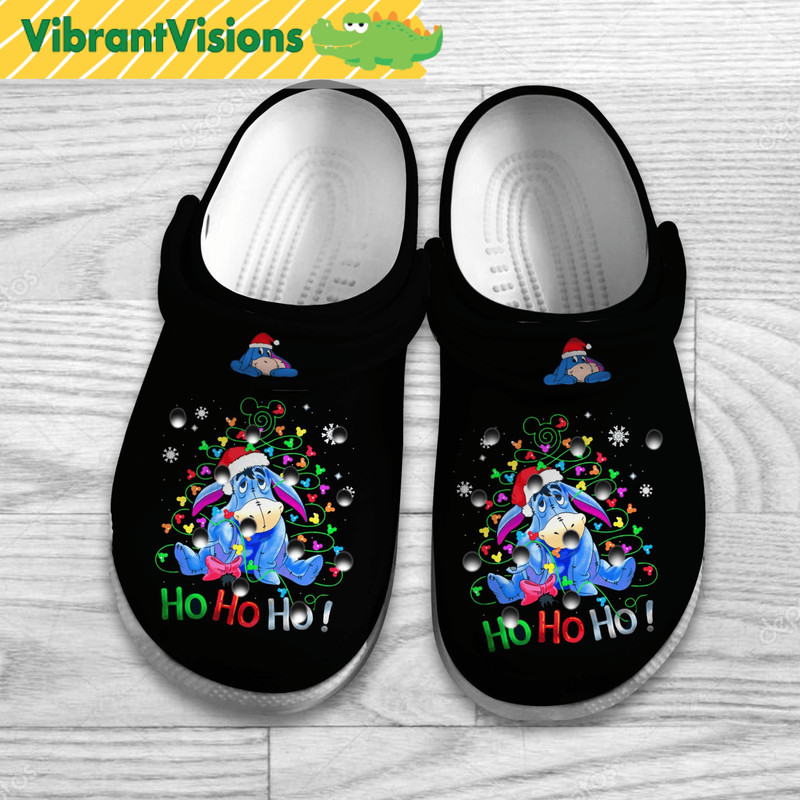 Disney Eeyore Hohoho Christmas Tree Winnie The Pooh Clogs Shoes 0