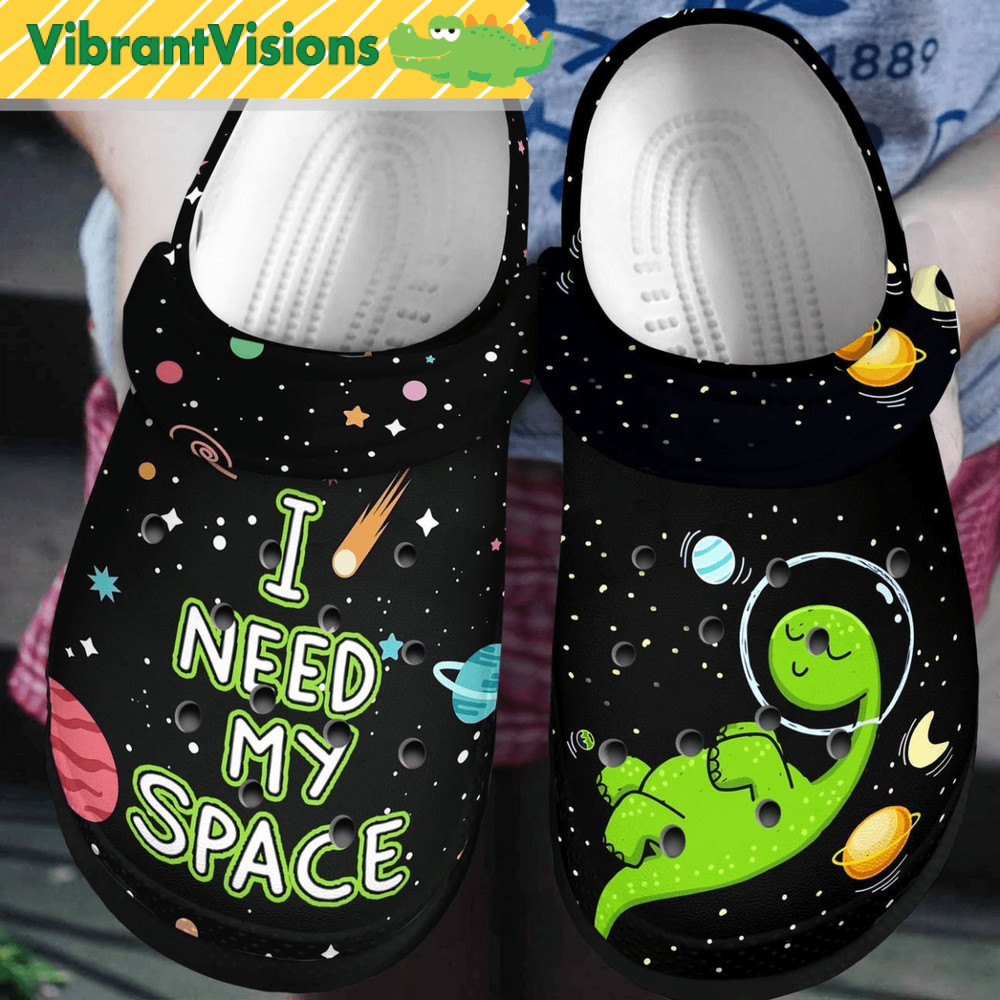 Dinosaur I Need My Space Clog Shoes 0
