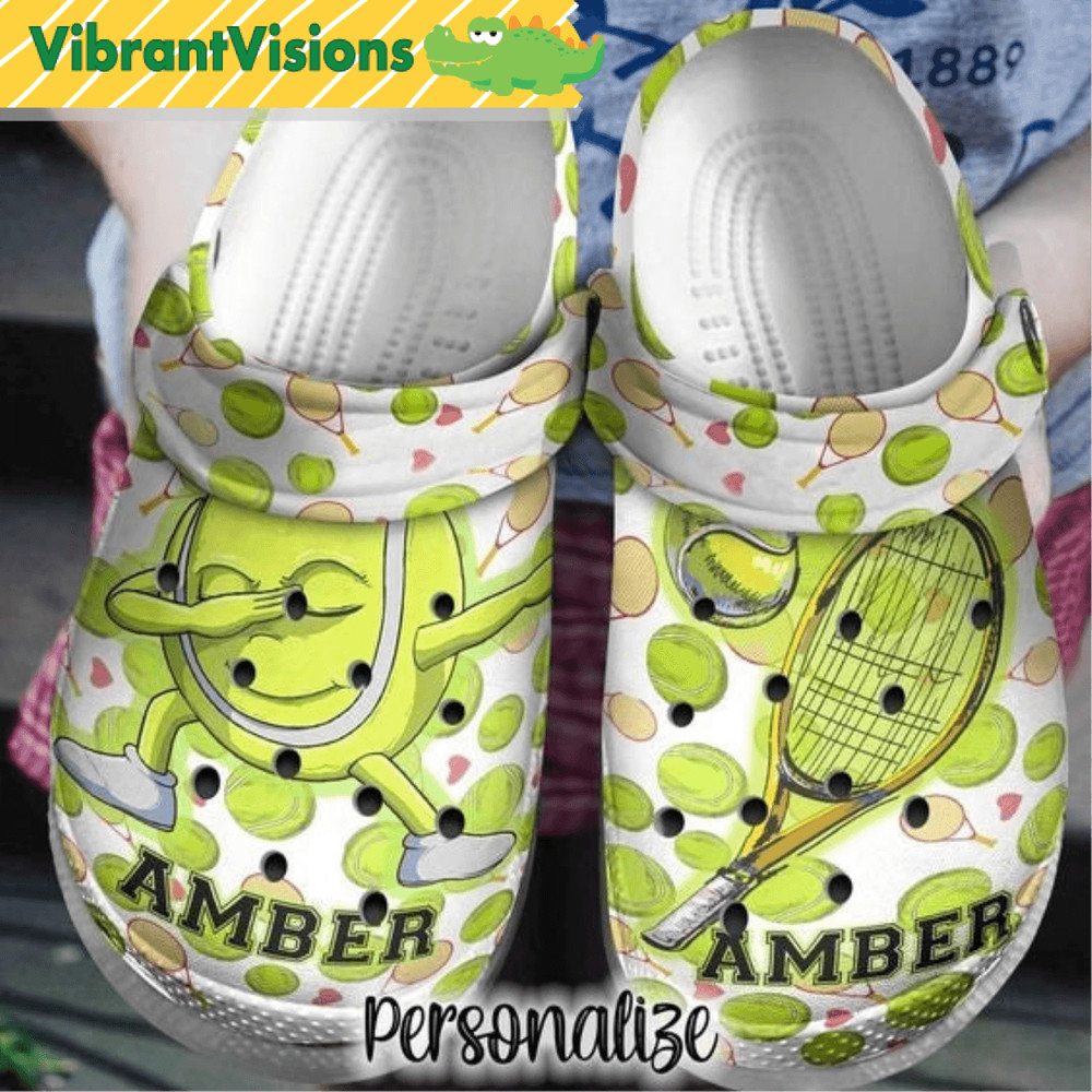 Custom Name Tennis Personalized Clog Shoes 0