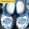 Blue Beige Moon Beer Clogs Shoes For Fans 0