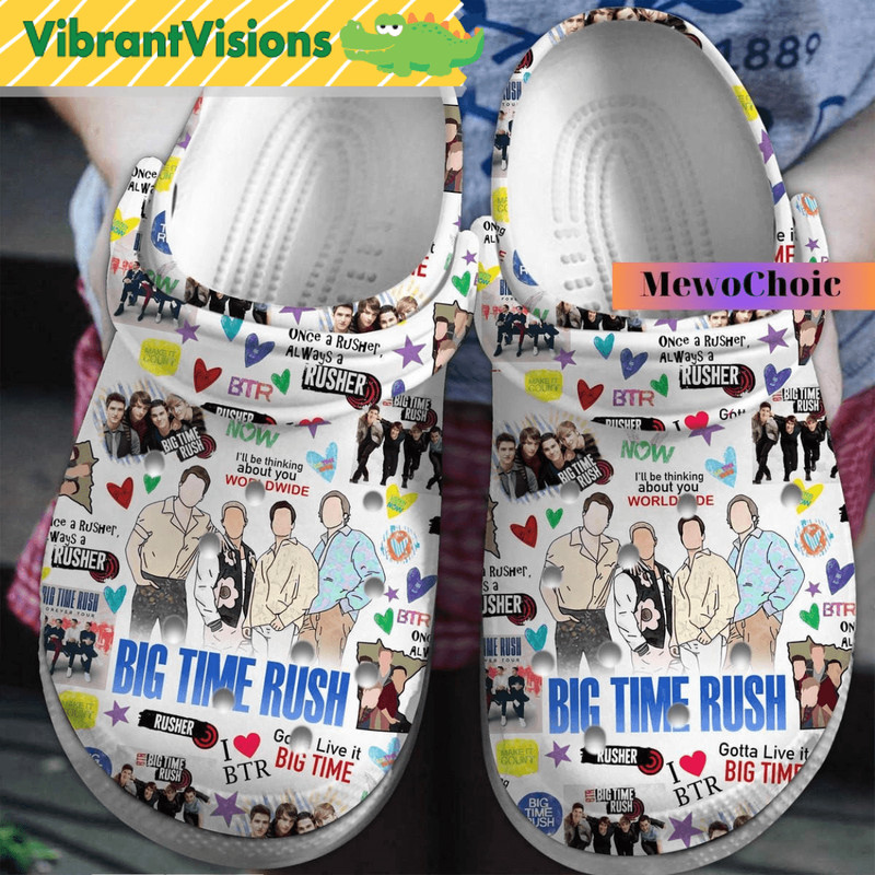 Big Time Rush Music Tour Clog Shoes 0