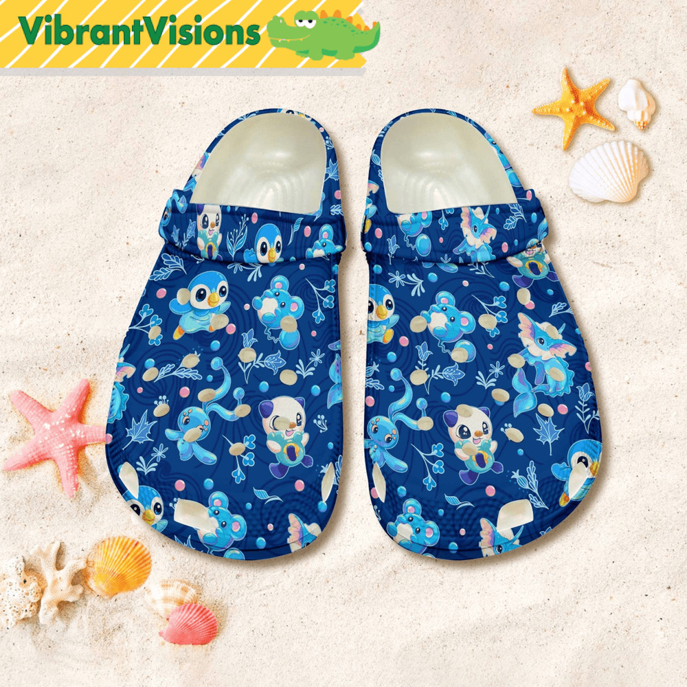 Vaporeon Water Clog Shoes Squirtle Sandal Shoes Manaphy Anime Shoes Oshawott Marill Summer Shoes Fa 0