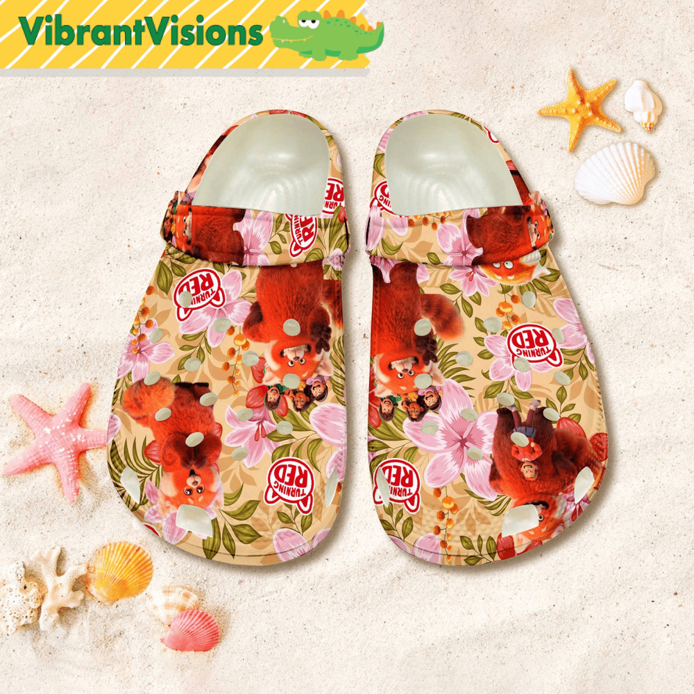 Turning Red Shoes Turning Red Meilin Lee Clog Shoes Magic Kingdom Summer Beach Shoes Turning Red Mo 0