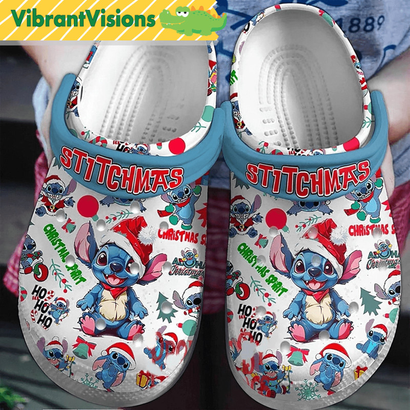 Stitchmas Clog Shoes Angel Stitch Christmas Sandal Shoes Gift For Women Stitch Lilo Disneyland Summ 0