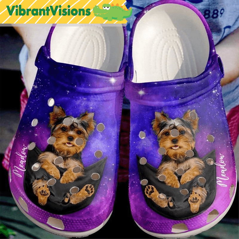 Yorkshire Terrier Galaxy Crocs 0