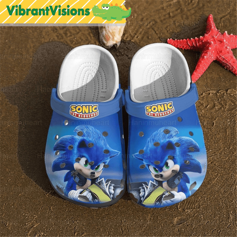 Sonic The Hedgehog Clog Shoes Sonic Hedgehog Amy Rose Sandal Shoes Gift For Women Sonic Video Game 1
