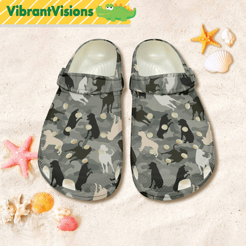 Rottweiler Camo Clog Shoes Rottweiler Dog Sandal Shoes Gift For Women Funny Dog Shoes Summer Shoes 0