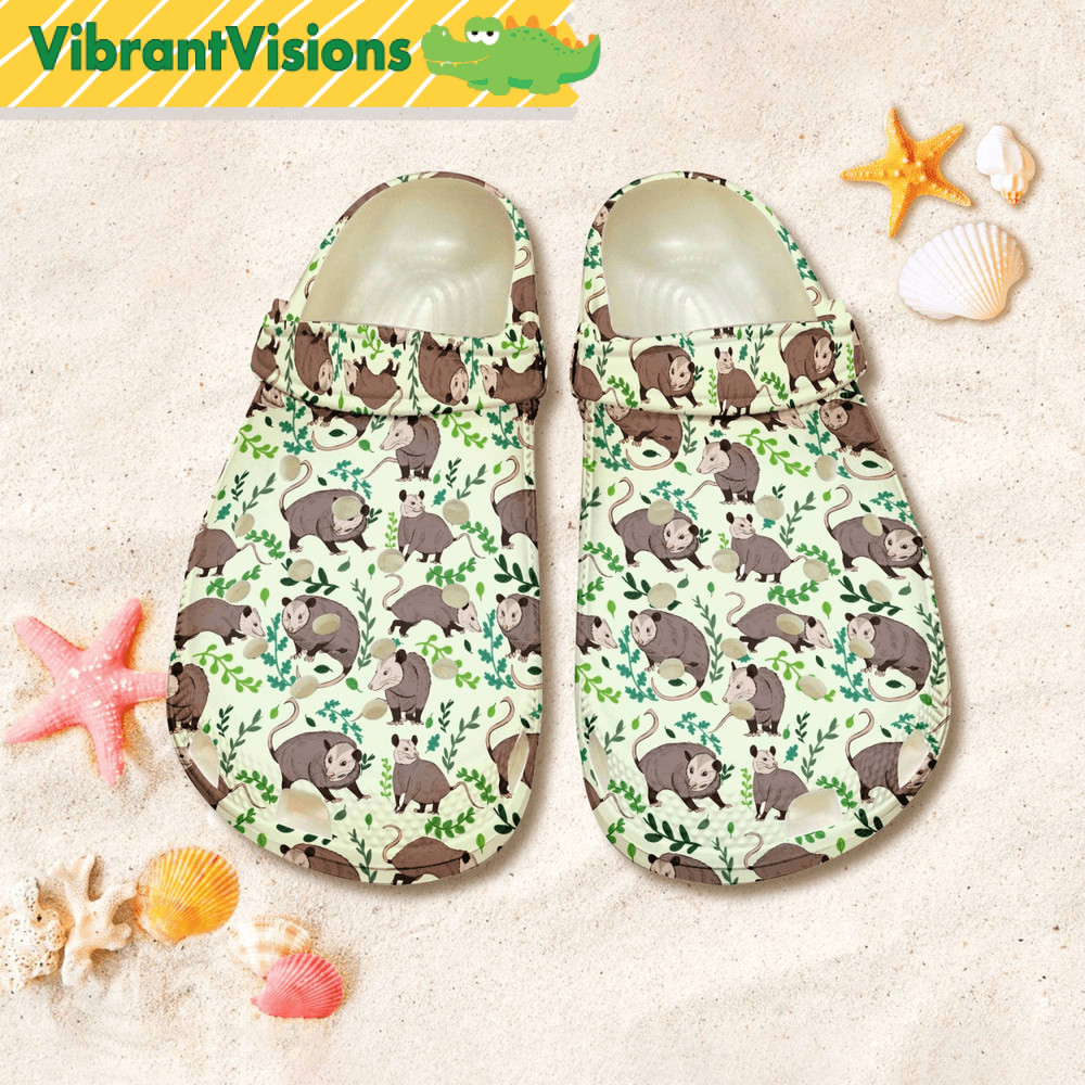 Opossum Raccoons Clog Shoes Funny Eat Trash Sandal Shoes Gift For Women Funny Opossum Shoes Summer 0