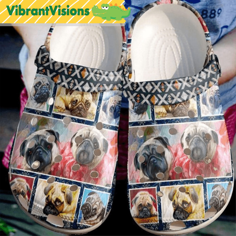 Pug Cute Photo Frames Dog Crocs 0