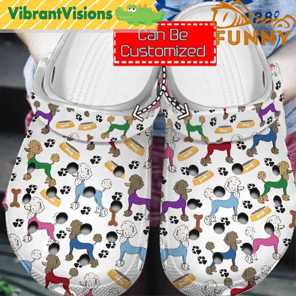 Poodle Pattern Crocs Classic Clog 0