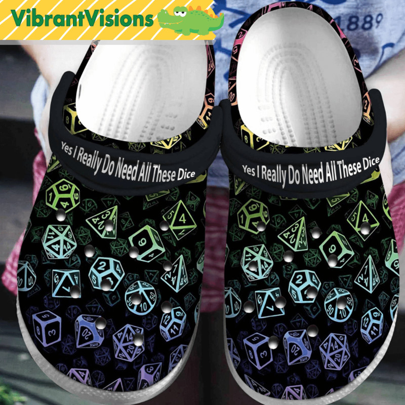 Dungeons And Dragons RolePlaying Game Dice Game Sandal Clog Shoes Dungeons Master Shoes DnD D20 Sho 0