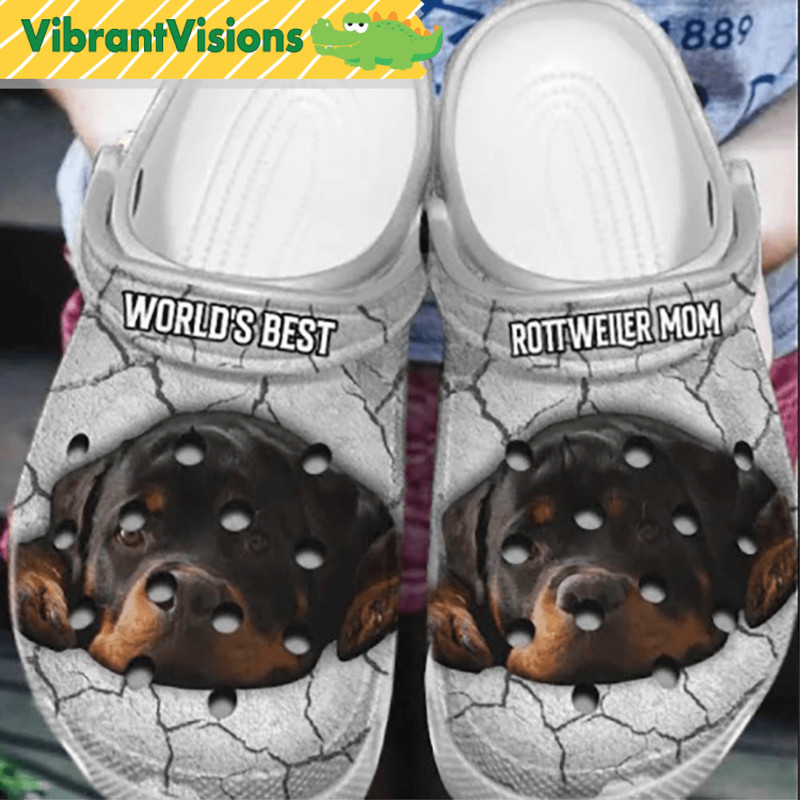 Personalized Rottweiler Crocs Clogs 0