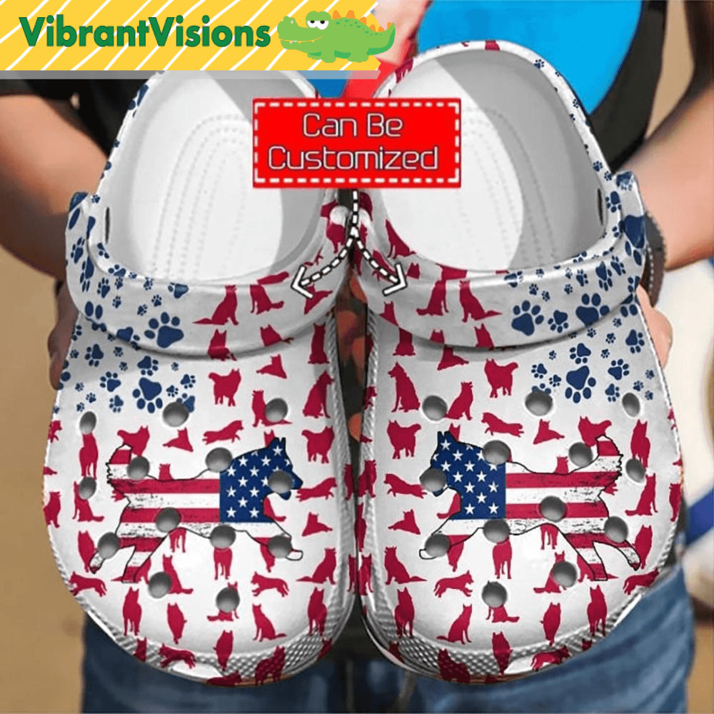 Personalized Crocs Siberian Husky Shoes 0