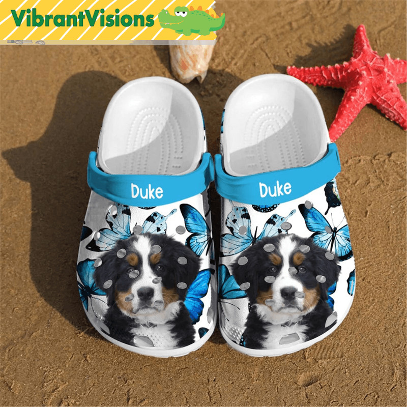 Personalized Crocs Bernese Mountain Dog Puppy 0