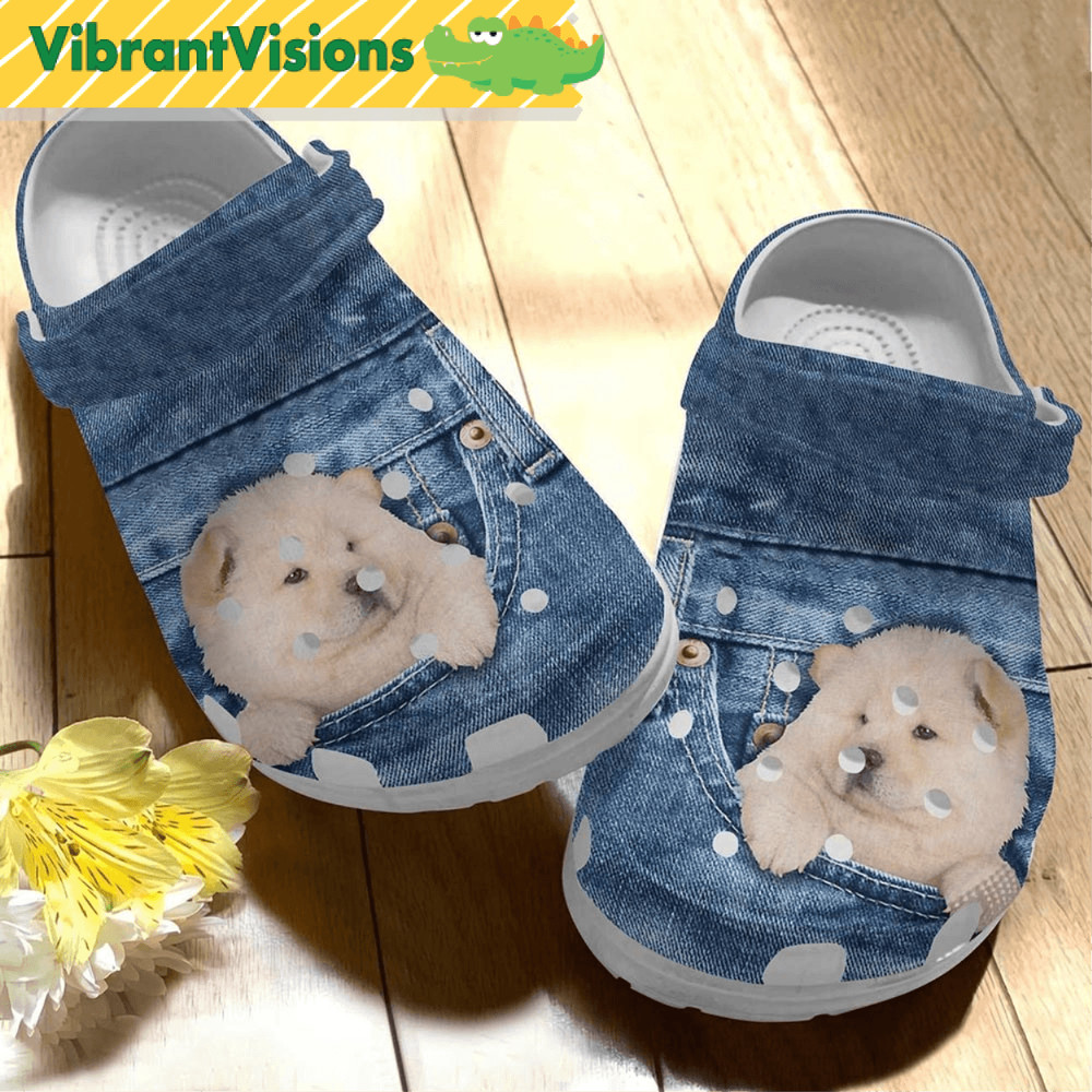 Personalized Chow Chow Puppy Crocs 0