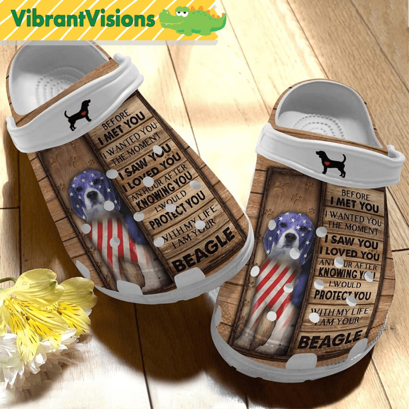 Personalized American Beagle Crocs Shoes 0