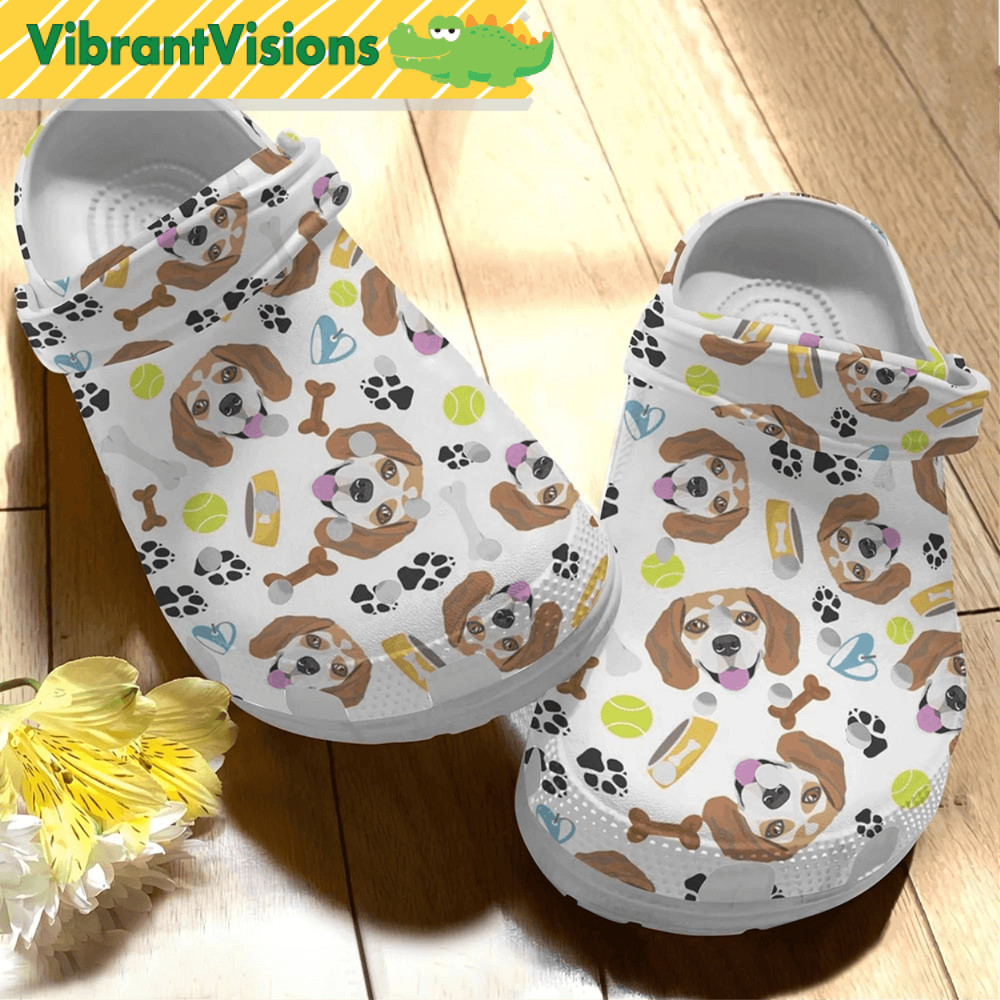 Pattern Beagle Funny Crocs 0