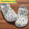 Maltese Face Dog Paw And Bones Pattern Crocs 0