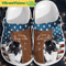 Love Border Collie Usa Flag Dog Crocs Shoes 0